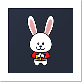 Cute Bunny Cartoon Posters and Art